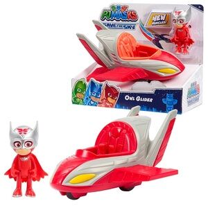 PJ Masks Save the Sky Owl Glider, 3-inch Owlette Figure and Owl Glider
